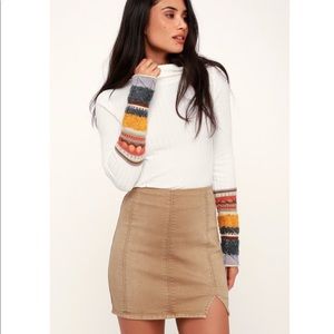 Free People Khaki Skirt!